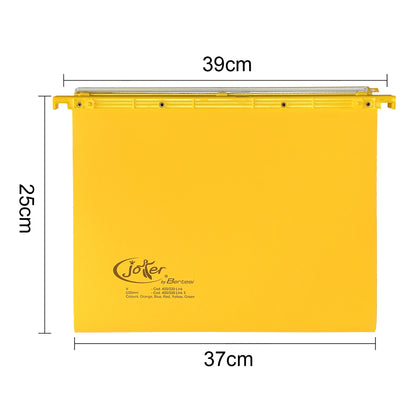Cartella sospesa Joker - cassetto - interasse 39 cm - fondo V - 37 x 25 cm - giallo - Bertesi