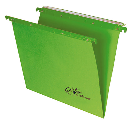 Cartella sospesa Joker - cassetto - interasse 39 cm - fondo V - 37 x 25 cm - verde - Bertesi