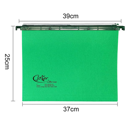 Cartella sospesa Joker - cassetto - interasse 39 cm - fondo V - 37 x 25 cm - verde - Bertesi