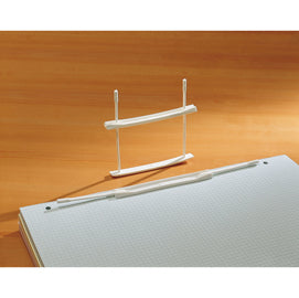 Fastener fermafogli - plastica - passo 80 mm - capacità 6 cm - bianco - Fellowes - conf. 100 pezzi
