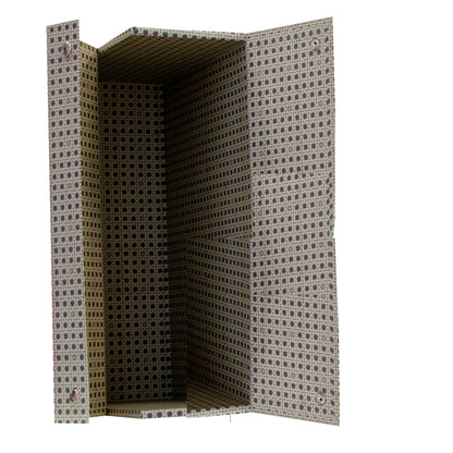 Scatola archivio in legno - 38 x 27 cm - dorso 12 cm - grigio - Brefiocart