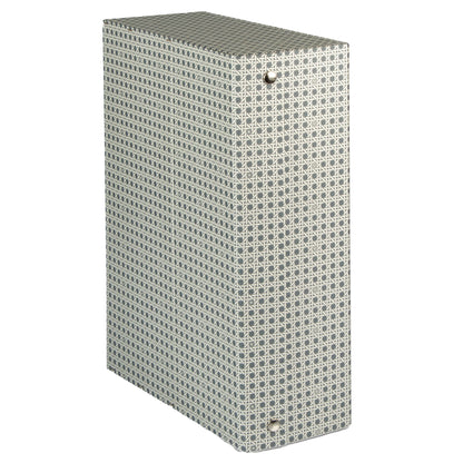 Scatola archivio in legno - 38 x 27 cm - dorso 12 cm - grigio - Brefiocart