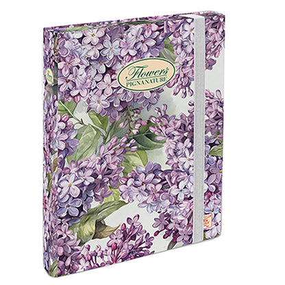 Cartella progetti Nature Flowers - 26 x 34 cm - dorso 3 cm - con elastico - Pigna