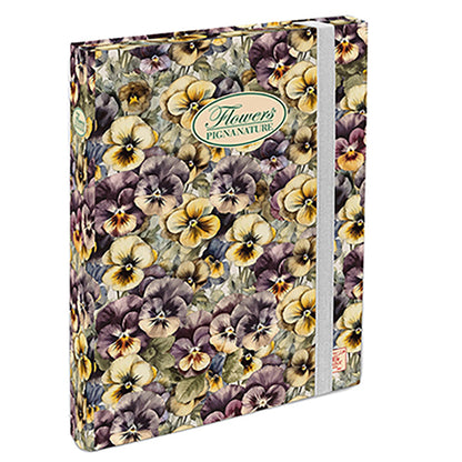 Cartella progetti Nature Flowers - 26 x 34 cm - dorso 3 cm - con elastico - Pigna