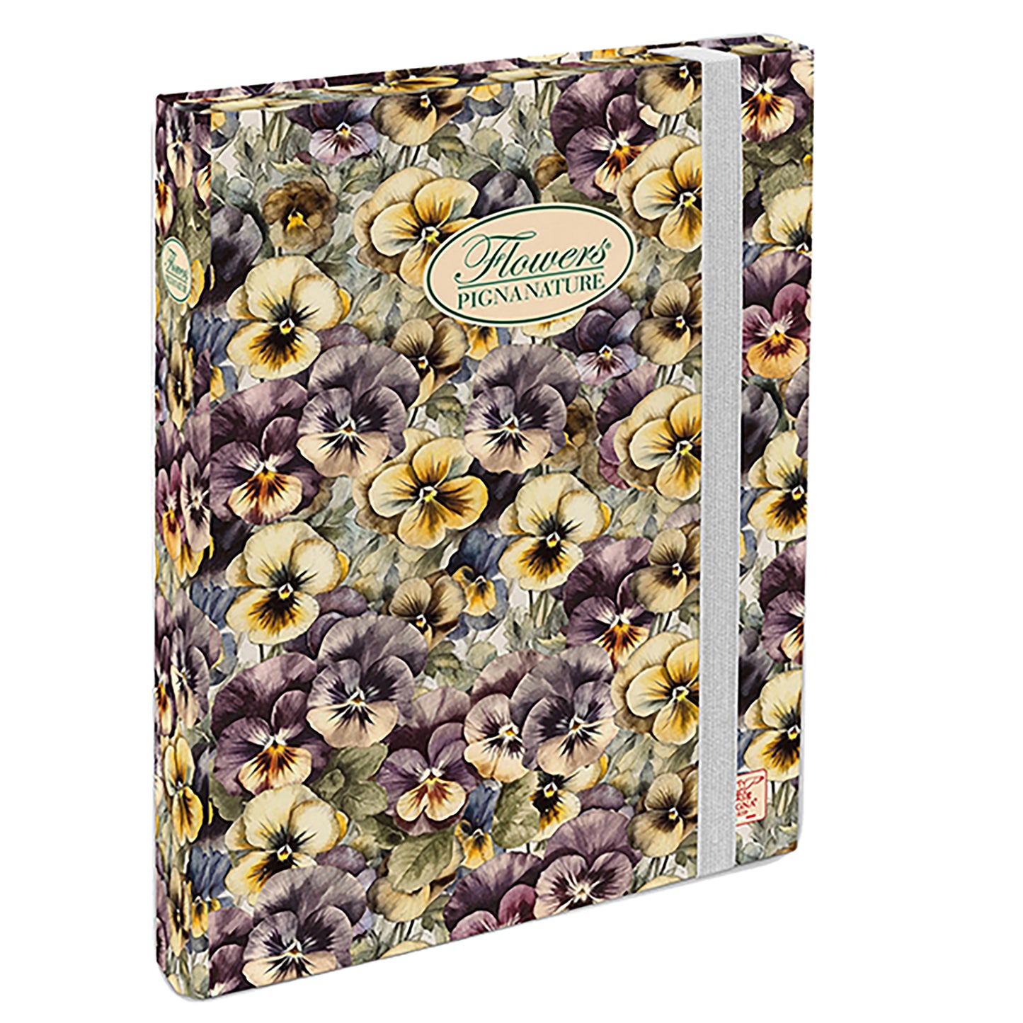 Cartella progetti Nature Flowers - 26 x 34 cm - dorso 3 cm - con elastico - Pigna