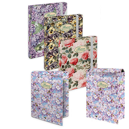 Cartella progetti Nature Flowers - 26 x 34 cm - dorso 3 cm - con elastico - Pigna