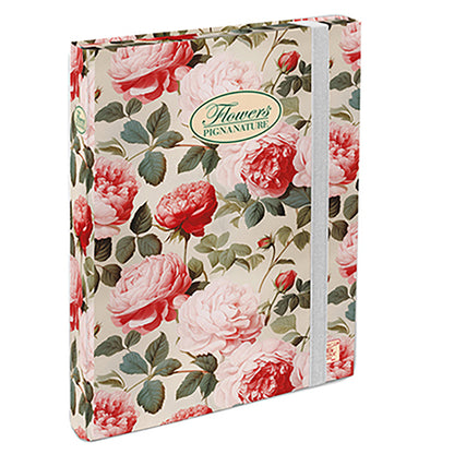 Cartella progetti Nature Flowers - 26 x 34 cm - dorso 3 cm - con elastico - Pigna