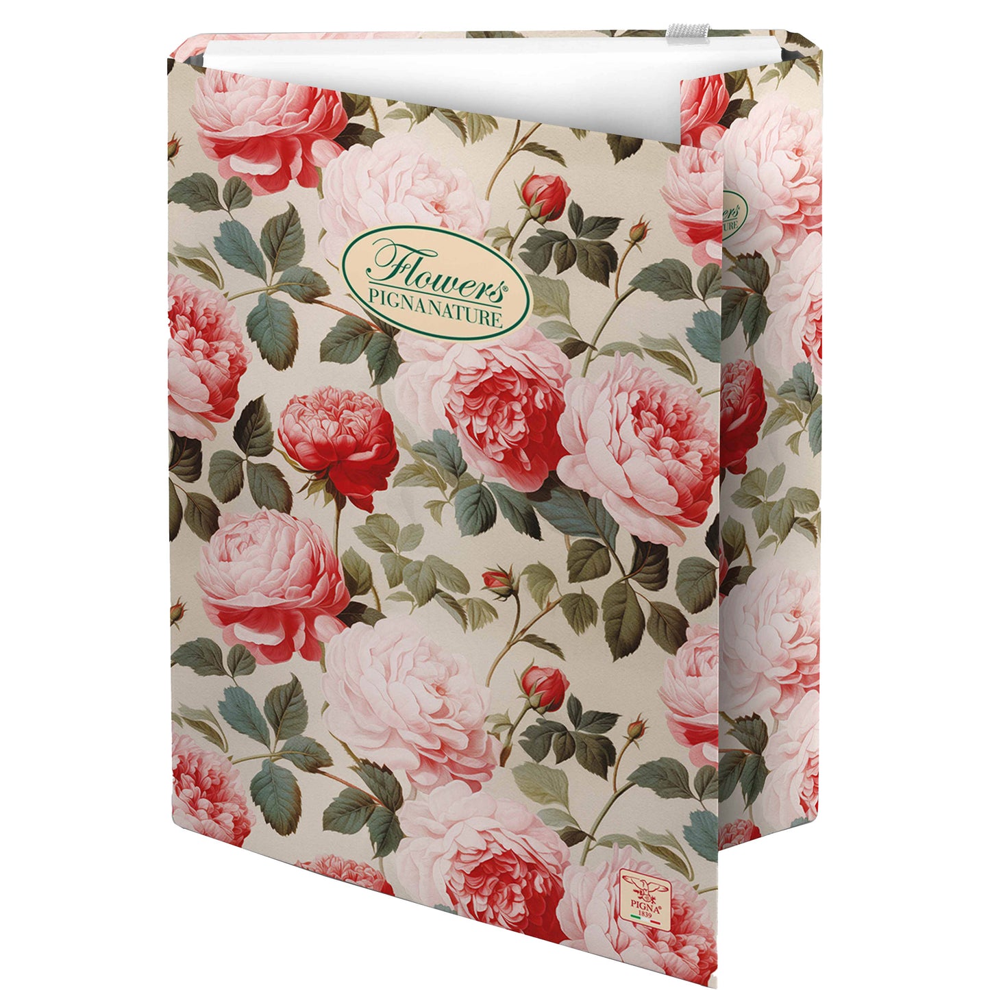 Cartella progetti Nature Flowers - 26 x 34 cm - dorso 7 cm - con elastico - Pigna