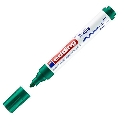 Marcatore per tessuto 4500 - punta tonda - da 2 a 3mm - colori assortiti - Edding - astuccio 5 pezzi
