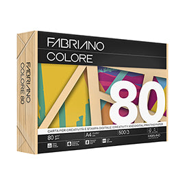 Carta Fabriano Colore - A4 - 80 gr - colori tenui albicocca - Fabriano - conf. 500 fogli