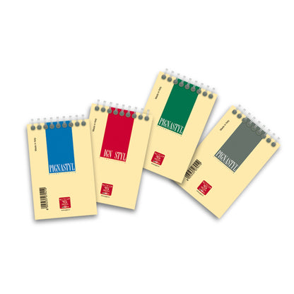 Blocco Pignastyl spiralato - A7 -   80 x 120mm - 80gr - 60 fogli - 5mm - Pigna