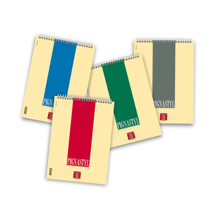 Blocco Pignastyl spiralato - A4 - 210 x 297mm - 80gr - 60 fogli - 5mm - Pigna