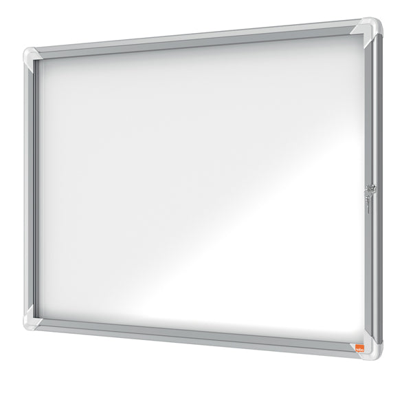 Bacheca per interni - fondo magnetico bianco - 8 fogli A4 - orizzontale - Nobo