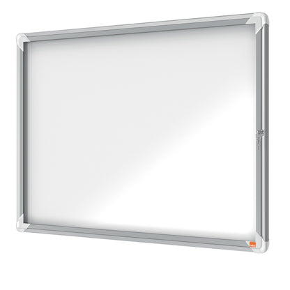 Bacheca per interni - fondo magnetico bianco - 8 fogli A4 - orizzontale - Nobo