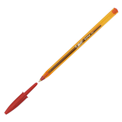 Penna sfera Cristal - punta fine 0,8 mm - rosso - Bic - conf. 50 pezzi