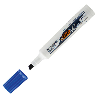 Pennarello Whiteboard Marker Velleda 1791 - punta a scalpello da 3,3 a 4,6mm - astuccio 4 colori - Bic