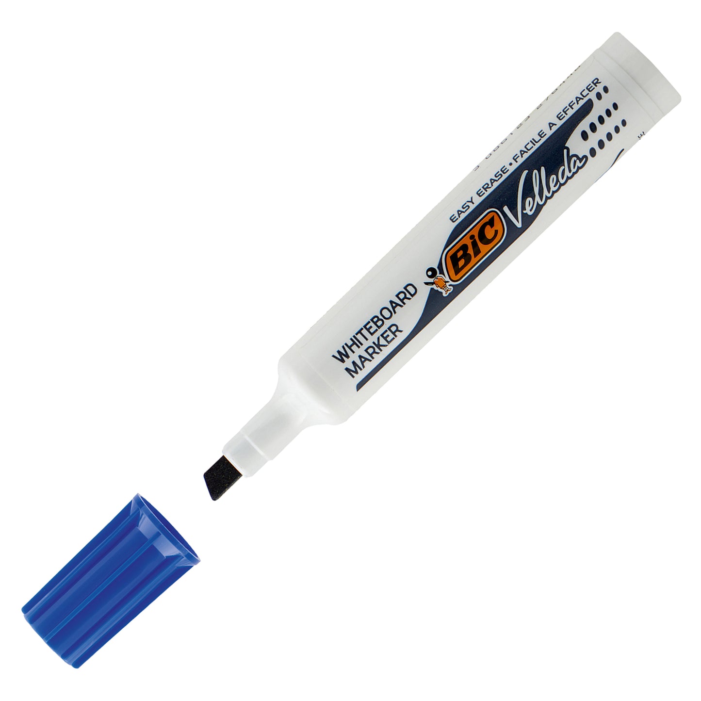 Pennarello Whiteboard Marker Velleda 1791 - punta a scalpello da 3,3 a 4,6mm - astuccio 4 colori - Bic