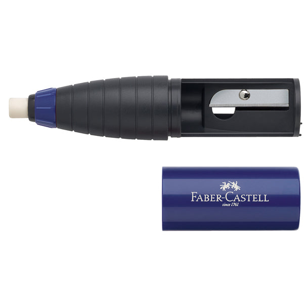 Temperamatite Twist Combi con gomma con contenitore - 1 foro- Faber Castell