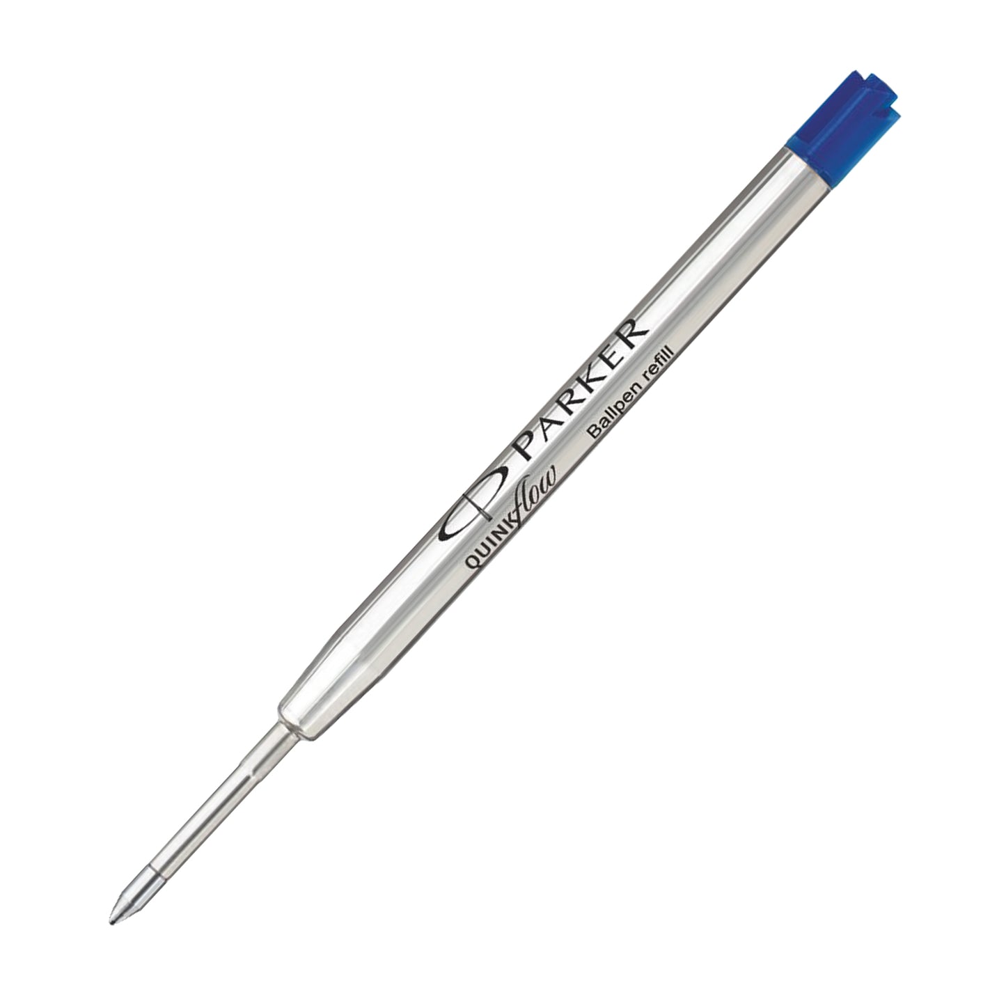 Refill sfera QuinkFlow - punta media - metallo - blu  - Parker