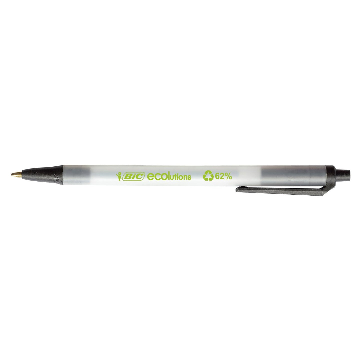Penna a sfera a scatto ECOlutions - punta 1,0mm  - nero - punta 1,0mm - Bic - conf. 50 pezzi
