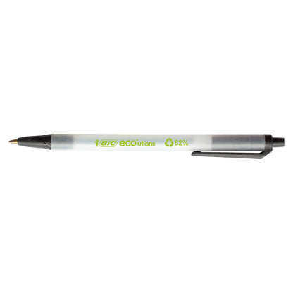 Penna a sfera a scatto ECOlutions - punta 1,0mm  - nero - punta 1,0mm - Bic - conf. 50 pezzi