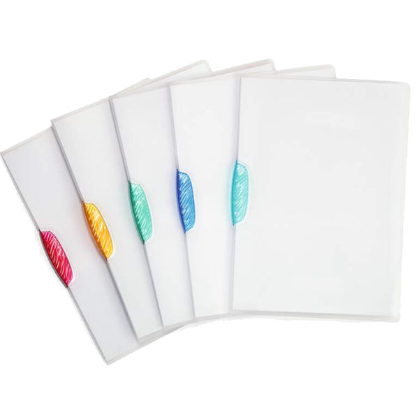 Cartellina con clip Swingclip - A4 - PP - trasparente - Durable - conf. 5 pezzi