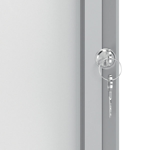 Bacheca per interni - fondo magnetico bianco - 9 fogli A4 - verticale - Nobo