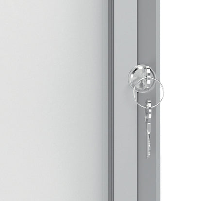 Bacheca per interni - fondo magnetico bianco - 9 fogli A4 - verticale - Nobo