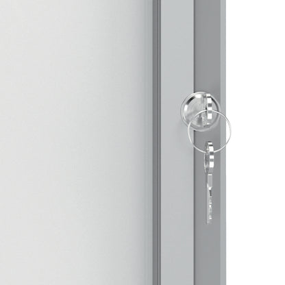 Bacheca per interni - fondo magnetico bianco - 9 fogli A4 - verticale - Nobo