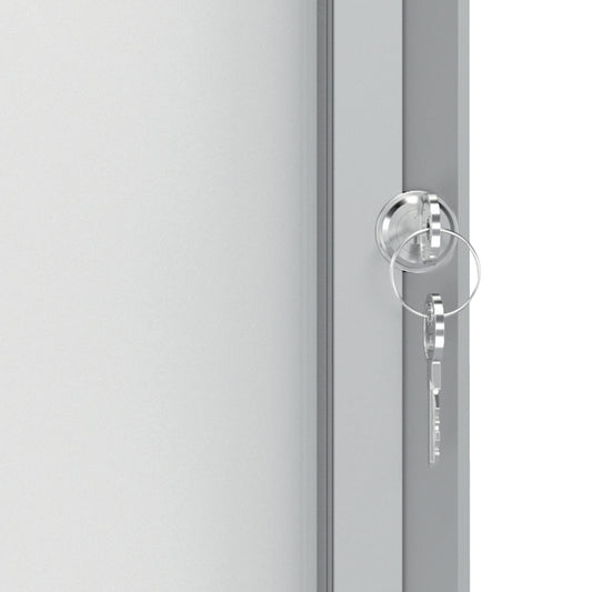 Bacheca per interni - fondo magnetico bianco - 9 fogli A4 - verticale - Nobo