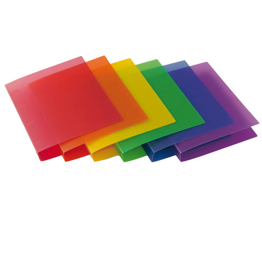 Raccoglitore Myto - 22 x 30 cm - 4 anelli tondi 30 mm - dorso 3,5 cm - colori assortiti - Sei Rota