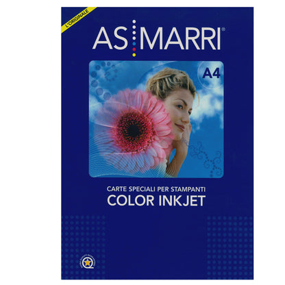 Vinile color vambj 8304 - per inkjet - A4 - adesivo - bianco - 10 fogli - As Marri
