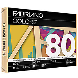Carta Fabriano Colore - A3 - 80 gr - colori tenui albicocca - Fabriano - conf. 250 fogli