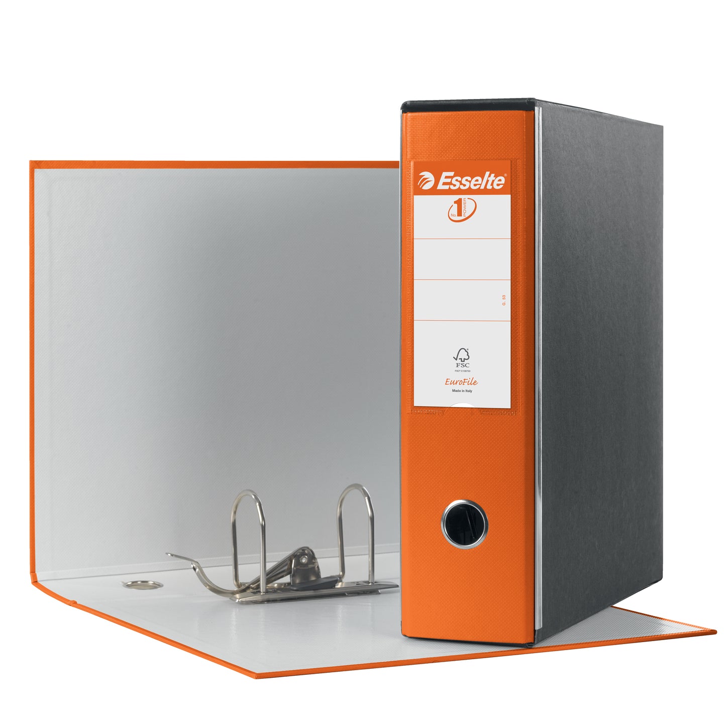 Registratore Eurofile G53 - dorso 8 cm - commerciale 23 x 30 cm - arancione - Esselte