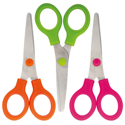 Forbice Snippy Color - punta tonda - 13 cm - lama acciaio - colori assortiti - Lebez