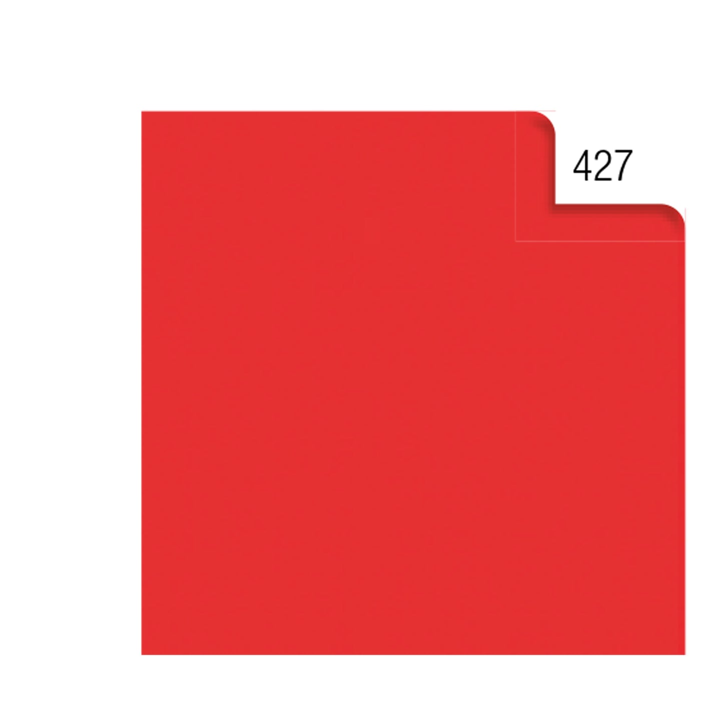 Carta velina - 50 x 70 cm - 20 gr - rosso 427 - Rex Sadoch - busta 26 fogli