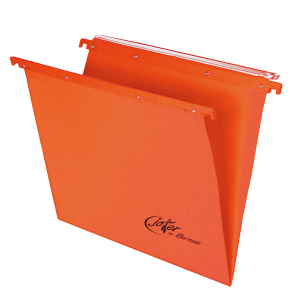 Cartelle sospese Joker - cassetto - interasse 33 cm - fondo V -  31,2 x 25 cm - colori assortiti - Bertesi - conf. 10 pezzi