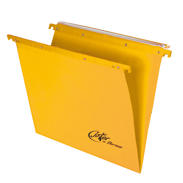 Cartelle sospese Joker - cassetto - interasse 39 cm - fondo V - 37 x 25 cm - colori assortiti - Bertesi - conf. 10 pezzi