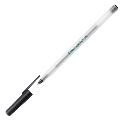 Penna a sfera a scatto con cappuccio ECOlutions - punta 1,0mm - nero  - Bic  - conf. 60 pezzi