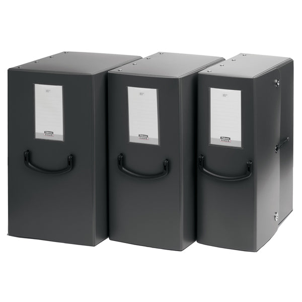 Scatola archivio Pick Up - dorso 12 cm - 35 x 25 cm - grigio antracite - Fellowes