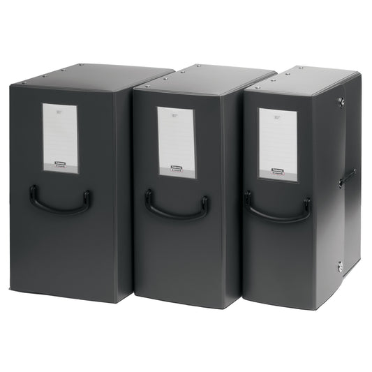 Scatola archivio Pick Up - dorso 12 cm - 35 x 25 cm - grigio antracite - Fellowes