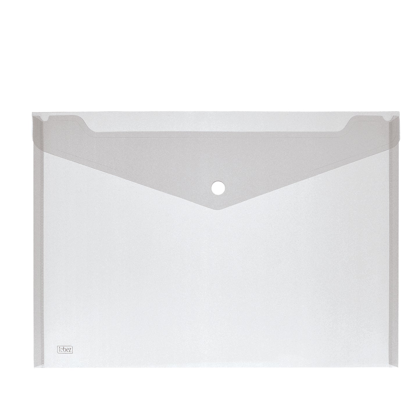 Busta con bottone - 33,5 x 23,5 cm - PP - colori assortiti - Lebez - conf. 5 pezzi