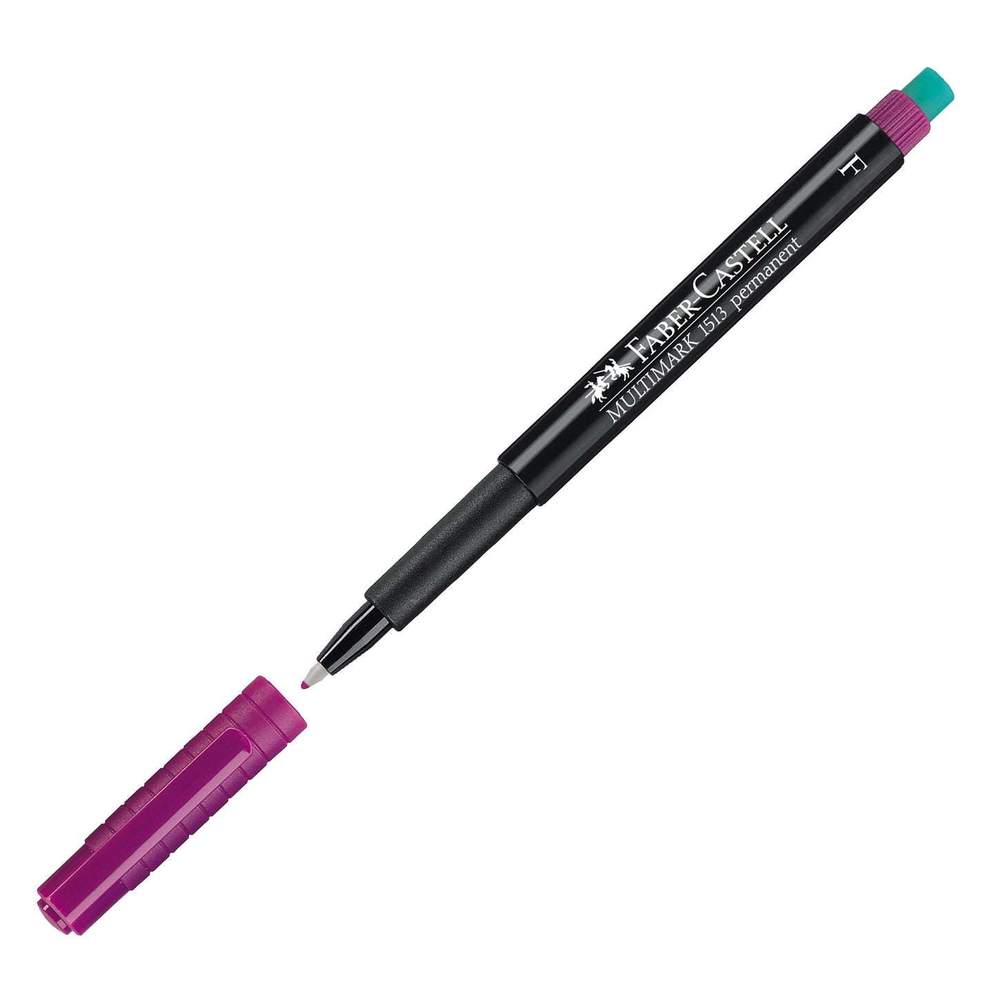 Pennarello Multimark universale permanente con gomma - punta fine 0,6mm - astuccio 8 colori - Faber-Castell