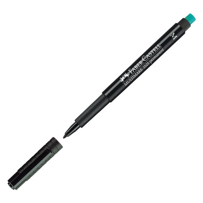Pennarello Multimark universale permanente con gomma - punta media 1,0mm - astuccio 8 colori - Faber-Castell