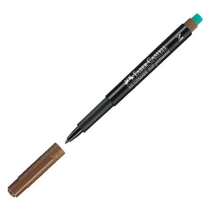 Pennarello Multimark universale permanente con gomma - punta media 1,0mm - astuccio 8 colori - Faber-Castell