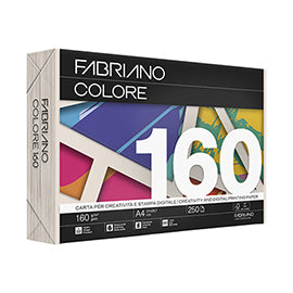 Carta Fabriano Colore - A4 - 160 gr - colori tenui avorio - Fabriano - conf. 250 fogli