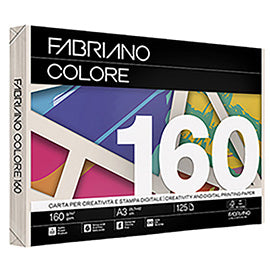 Carta Fabriano Colore - A3 - 160 gr - colori tenui avorio - Fabriano - conf. 125 fogli