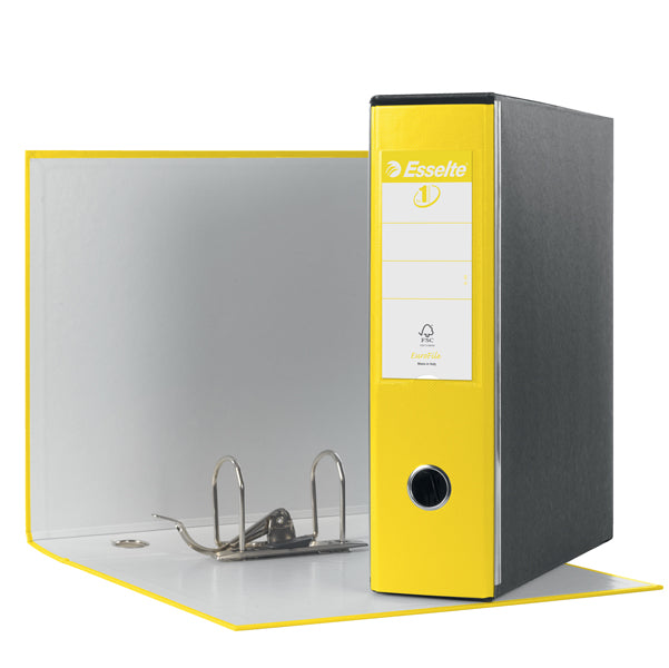 Registratore Eurofile G53 - dorso 8 cm - commerciale 23 x 30 cm - giallo vivida - Esselte