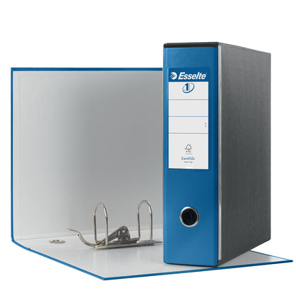 Registratore Eurofile G53 - dorso 8 cm - commerciale 23 x 30 cm - blu metallizzato - Esselte
