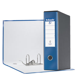Registratore Eurofile G55 - dorso 8 cm - protocollo 23 x 33 cm - blu metallizzato - Esselte